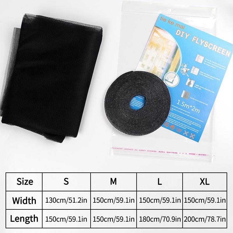 Anti-Mosquito Window Curtains Self-adhesive Mosquito Screen Window DIY Cutting Window Screen Patch Accessories