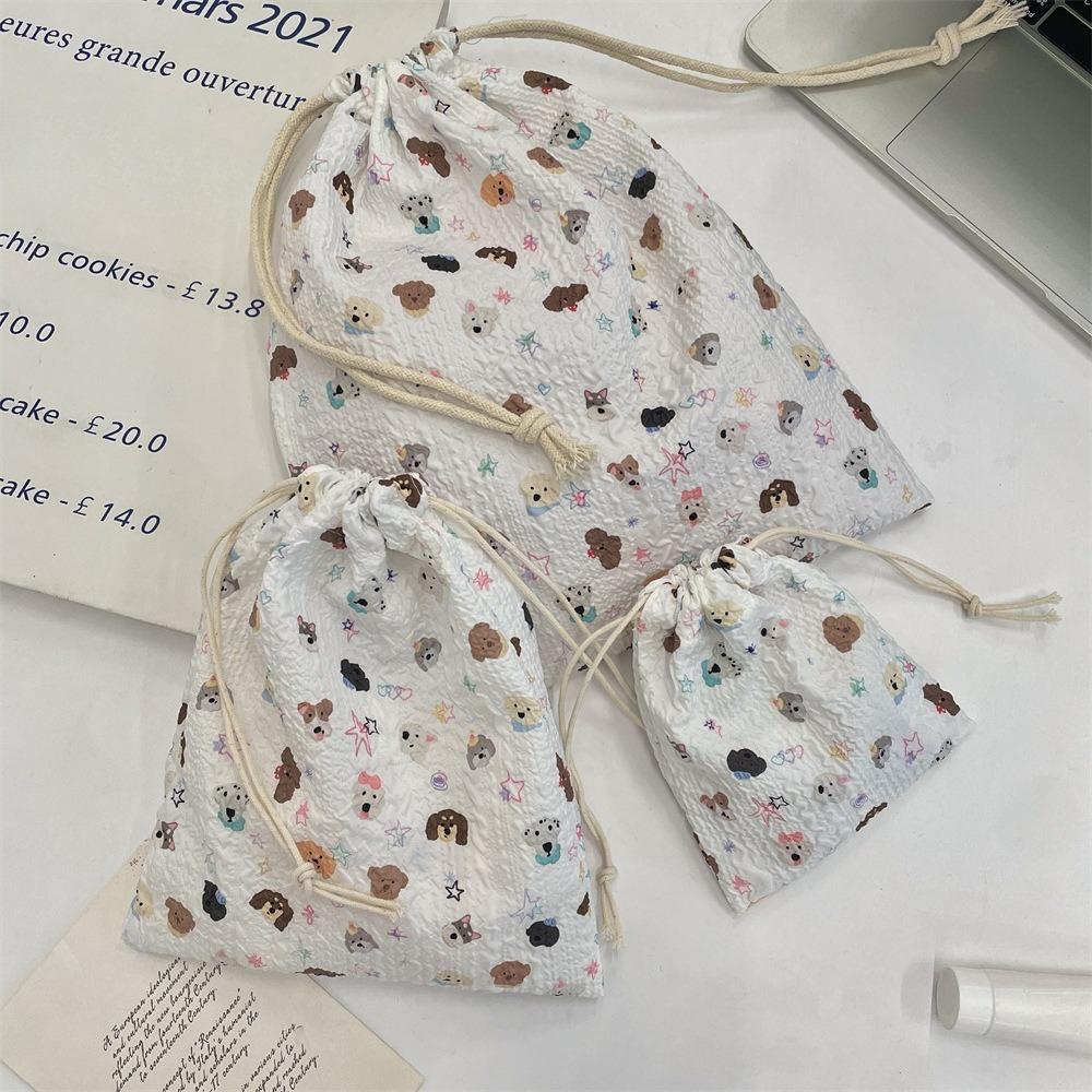 Cute Cartoon Women Makeup Bag Pouch Kawaii Portable Toiletries Cosmetics Storage Organizer Travel Cosmetic Bag Drawstring Case