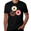 Assorted Donuts Chocolate Glaze Strawberry Sprinkle Vanilla Funfetti Tshirt Casual Fashion Print Tee Top Tshirt