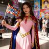 Jednoczęściowy kostium cosplayowy Nefertari D. Vivi z poliestru na konwenty anime