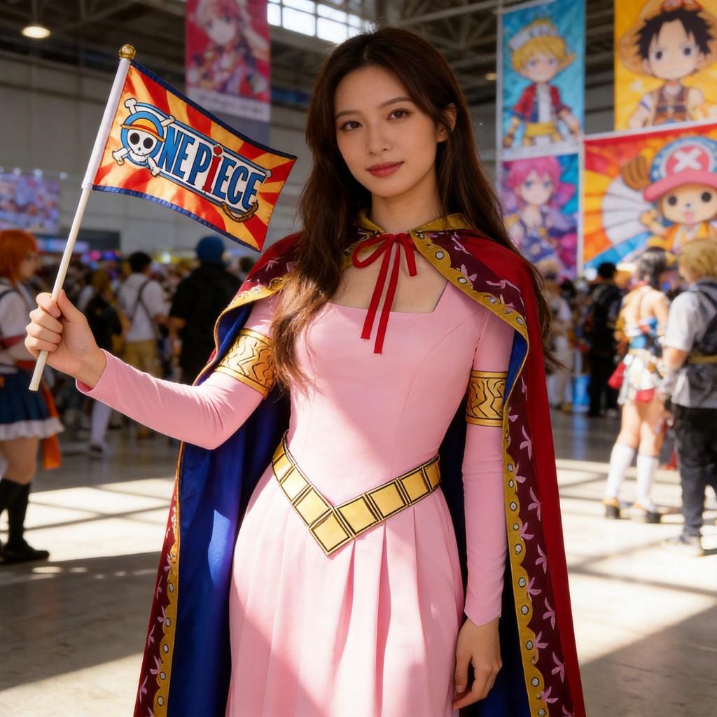 Jednoczęściowy kostium cosplayowy Nefertari D. Vivi z poliestru na konwenty anime