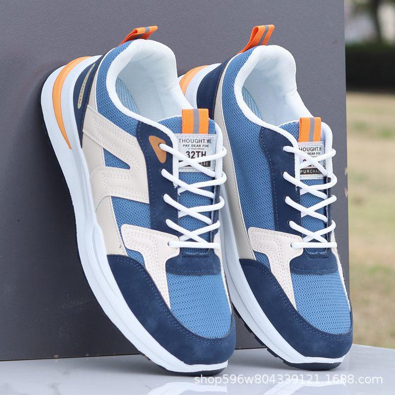 Men's Sports Shoes Men's 2024 Spring and Summer Trendy Shoes Mesh Casual Breathable Couple Popular Running Mesh Shoes