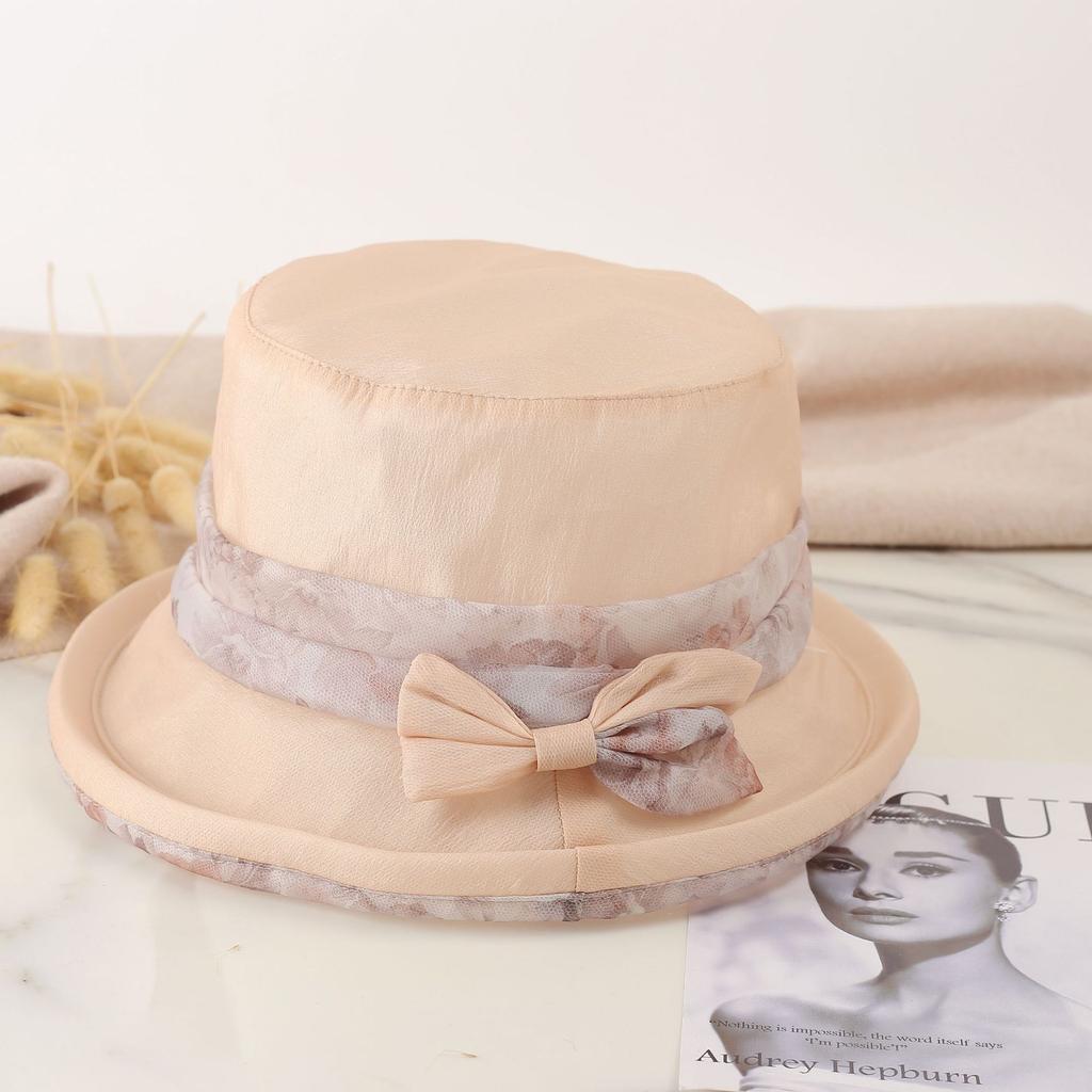 Sun Protection Uv Protection Sunshade Hat Fisherman Hat Vintage Women Bucket Cap Outdoor Shade Bucket Cap Breathable Bucket Hats Mesh Patchwork Hat