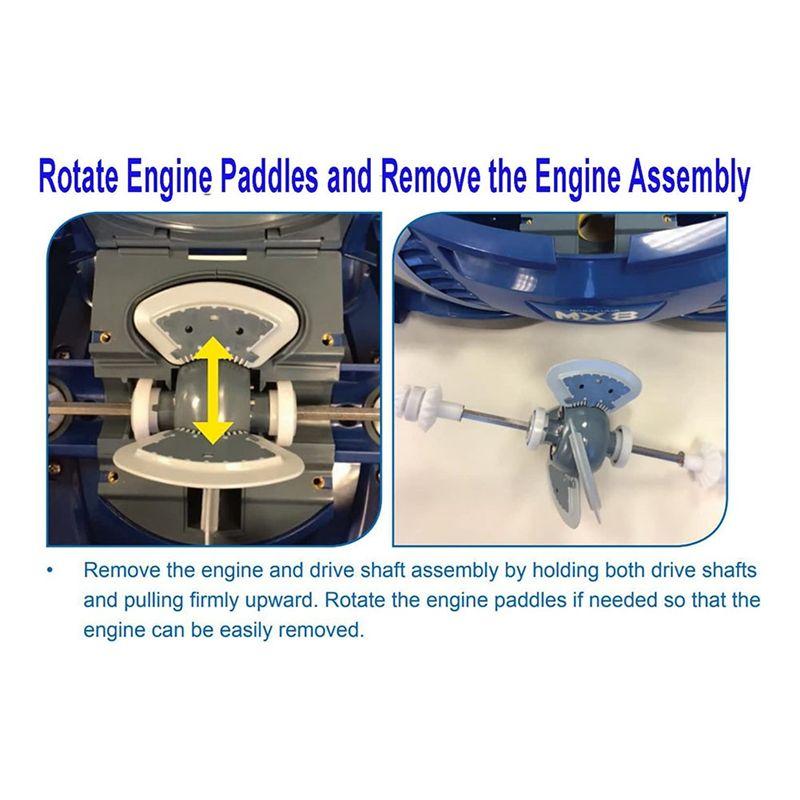 A74E-MX6 MX8 MX6EL MX8EL Elite Pool Cleaner Tune-Up Accessories With Drive Shaft Assembly R0525100 And Engine Wheel Bearing R052