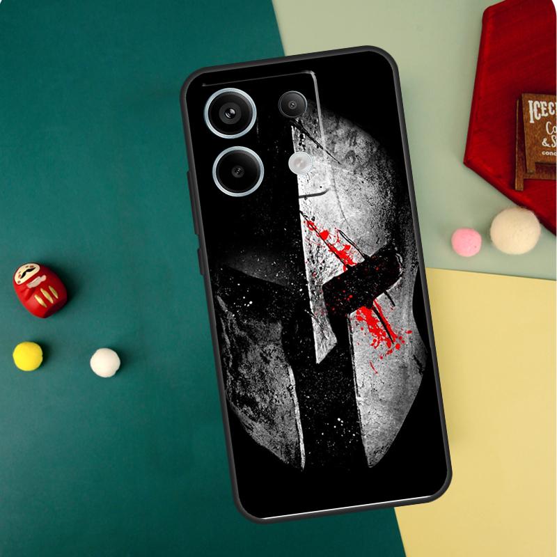 Coque Spartan Chaude Pour Redmi Note 13 Pro Plus 9 10 11 12 Pro 10S 11S 12S Redmi 13C 10A 9C 10C 12C Housse