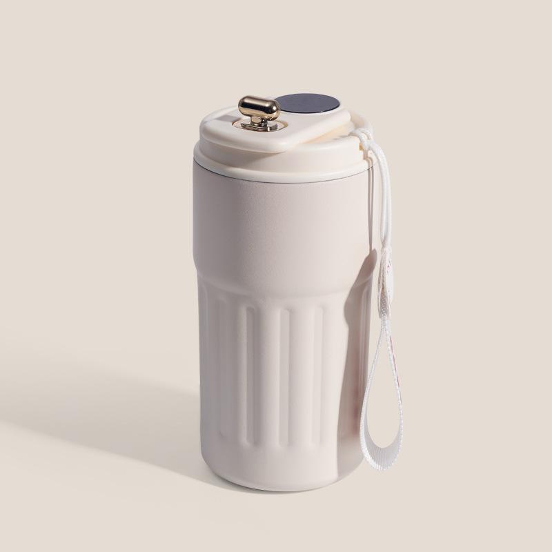 Sticlă termos de 450 ml, cu afișare inteligentă a temperaturii, ceașcă cu vid din oțel inoxidabil 316, ceașcă de cafea pentru birou, cană termică portabilă de afaceri