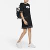 Nike Kids Dress Logo Print Round Neck Short Sleeve Kids Dresses Black DO7168-010