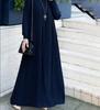 Spring and Autumn Women's Dress Plus Size Temperament Elegant Pleated Dress Solid Color Round Neck Long Sleeve Pleated Dresses