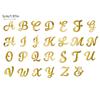 Lot de 26 décorations de gâteaux en acrylique doré avec lettres de l'alphabet en miroir doré AZ pour décorations de gâteaux avec nom personnalisé