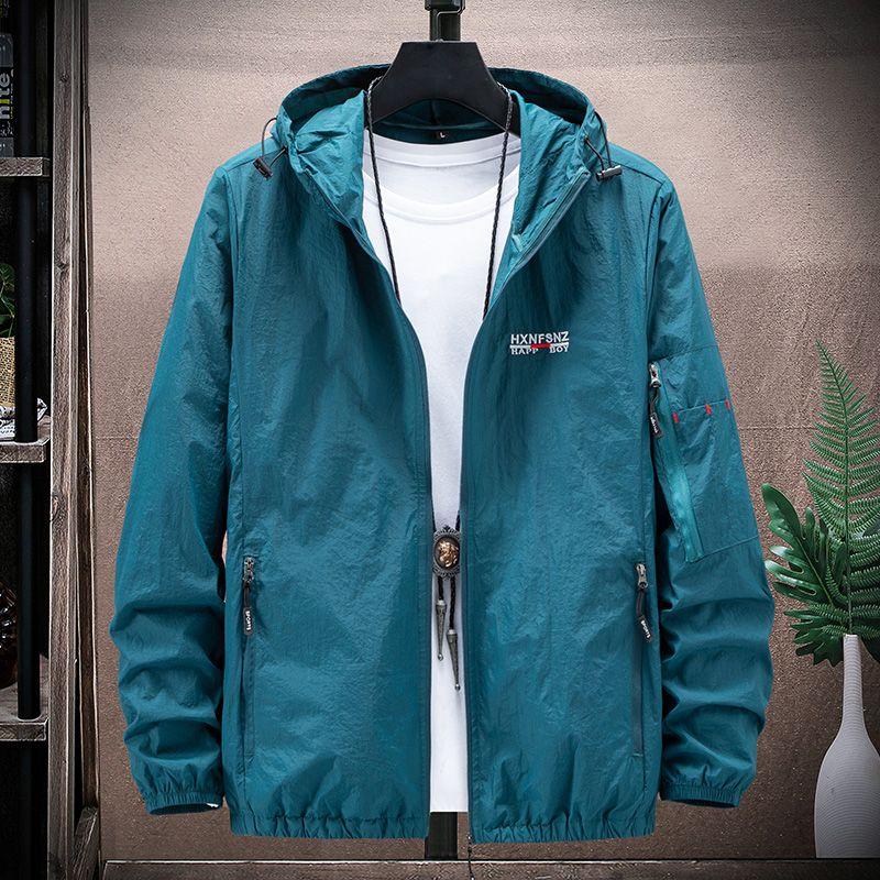 Summer Sunscreen Jacket Men Outdoor Skin Clothing Quick Dry Skin Coat Men Sports Coats Cycling Hiking Fishing Camping Jackets
