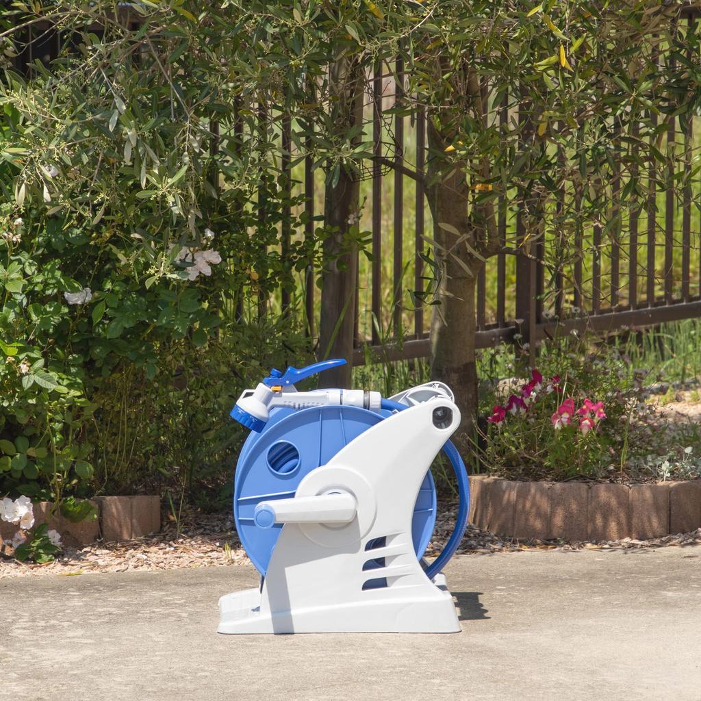 Green Life Hose Hose Reel 30m with Foot Step for Easy Winding Genius GR30GNF