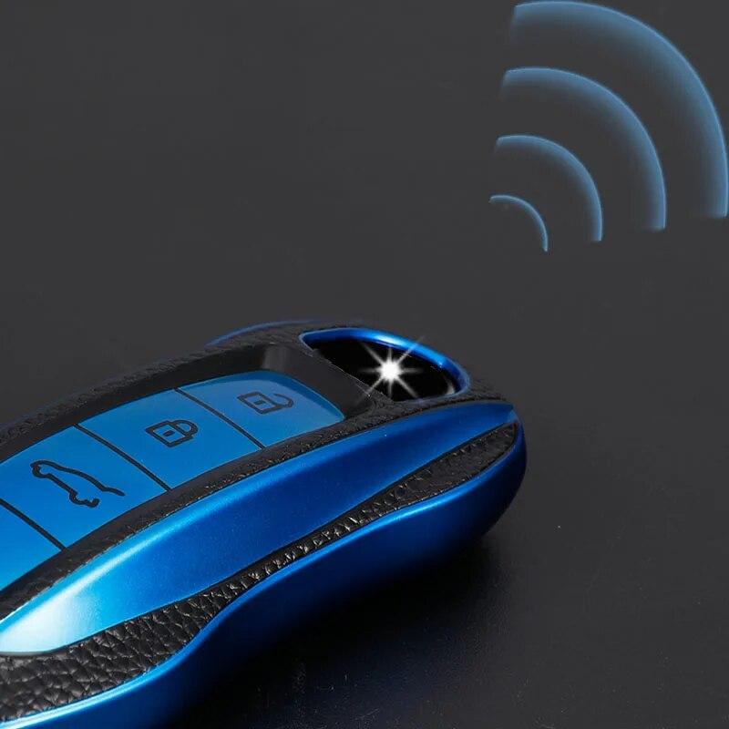 Car Smart Key Case Cover Shell Holder for Porsche Cayenne 958 911 Lepin 996 Macan Panamera 997 944 924 987 987 Gt3 Cayman 987