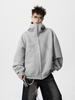 Unisex Heavyweight Rivet Hoodie Cardigan - Autumn/Winter 2025 Trendy Loose-Fit Jacket