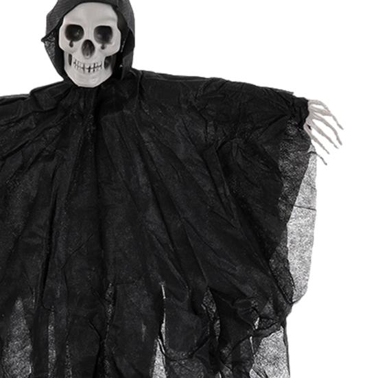 Halloweenowa Wisząca Czaszka Duch Straszny Ponury Żniwiarz Szkielet Dekoracja na Zewnątrz Podwórko Ganek Nawiedzony Dom Dekoracja na Imprezę