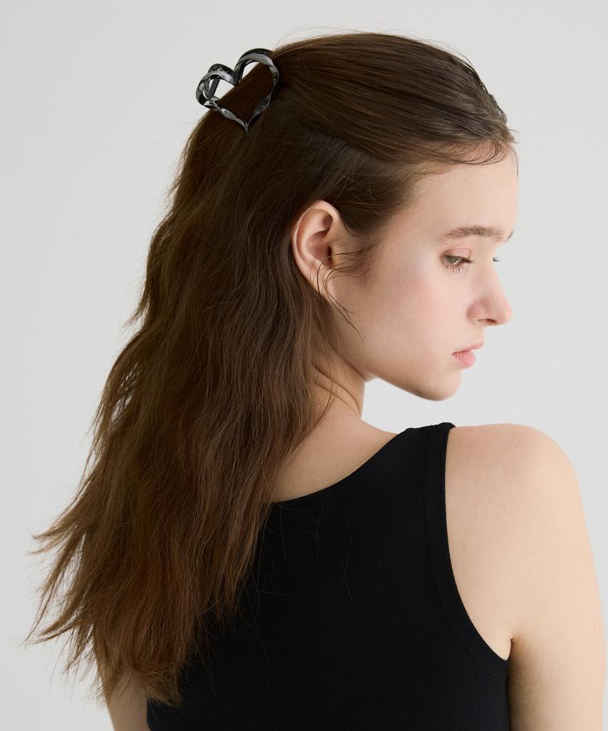 Lilykori Metal Heart Hair Claw