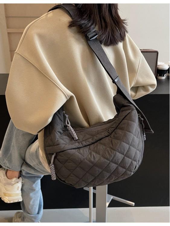 2025 Heißer Stil Argyle Umhängetasche Knödeltasche für Damen - Trendiges Herbst/Winter-Design