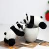 Cute 10cm Panda Plush Doll Soft Short Plush Fabric With Customizable Design