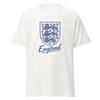 England Three Lions Chalk Sketch T-Shirt | World Cup 2026 Vintage Football Crest Tee