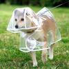 1PCS 1 Piece Clear Dog Raincoat High Visibility Suitable for Small, Medium and Large Dog Breeds