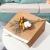 Gift Package Desktop Ornament Kraft Paper Bag Double Layers Vase Flowerpot Storage Basket