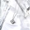 Magnetic Necklace Clover Necklace Silver Free Size [Riely] (Length Approx. 60cm)