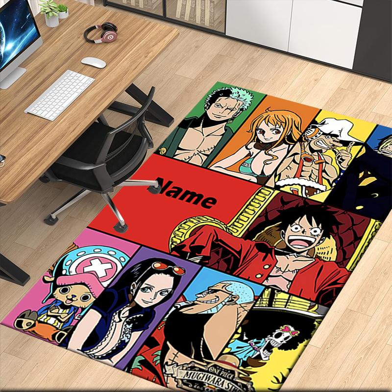 Custom Name One Piece Printed Carpet, for Office Chair Living Room Bedroom Kitchen Room Decor Gifts.