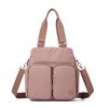 Multi-Pocket Nylon Crossbody Bag for Women Lightweight Shoulder Tote Handbag with Straps