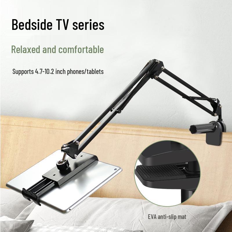 Scratch-Proof Desktop & Bedside Articulated Tablet & Mobile Holder for Lazy Person, Suitable for iPads & Streamers