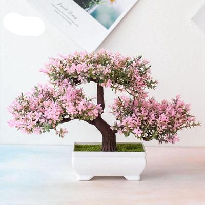 1 Pc פרח מלאכותי עץ אורן צמח צילום אבזר חתונה בית בונסאי דקור
