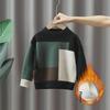 2024 Boys' Winter Plus Velvet Thick Sweater