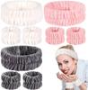 Face Wash Wristband Set Women's Headband Wristbands Absorbent Waterproof Wristbands Makeup Face Wash Hair Bands