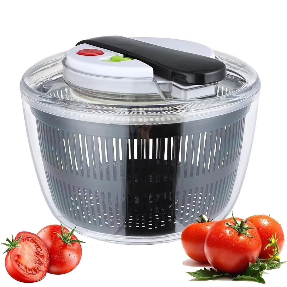 Press-type Vegetable Salad Spinner 3 L Capacity Vegetable Washer Vegetable Preparation