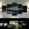 5 Panel Luxus 911 Sportwagen Industrie Retro Wandkunst Poster Leinwand Bilder HD Gemälde Home Decor Wohnzimmer Dekoration
