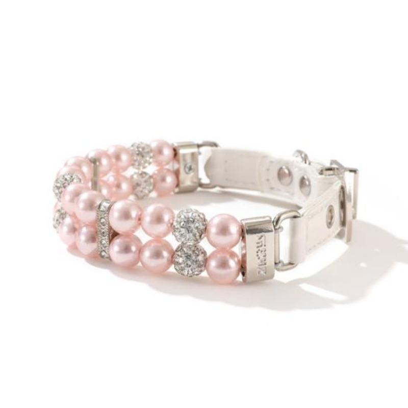 Dog Collar Convenient Compact User-friendly Fashionable Little Pearl Necklace for Outdoor