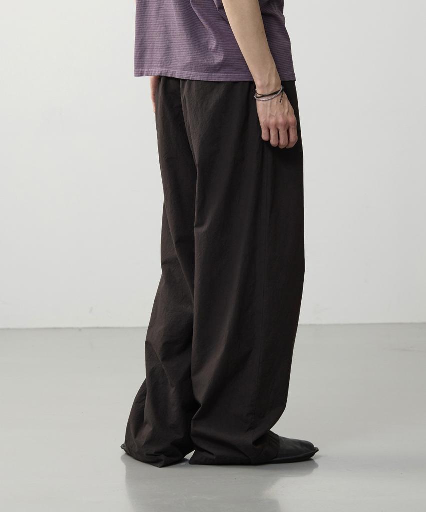 ASP Washer Cotton Wide Elastic Pants - Black