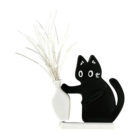 1/2 Stuks Kat Snorharen Houder Koelkast Magneet Kat Haar Miniatuur Vaas Verzamelaars Container Huisdier Herdenkings Souvenir Decoratie