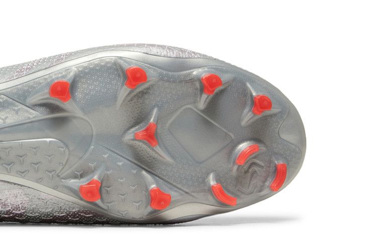 Nike Phantom Vision 2 Elite DF FG Metallic Grey Crimson Men's Sneakers