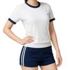 Noxruna Gymnastics Cosplay Shorts and White Showa Retro Perfect for Events Women's Costume, Set, Pants-Style T-Shirt, Japanese-Style, Outfit, (XL)