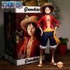 Handbetriebenes Modell Anime Lachender Ruffy One Piece Kann Gesicht Ändern Super Großes Ruffy Lächeln Gruppe Kinderspielzeug Sammlung