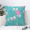 Hangyodon Cute Cartoon Pillowcase Printed Fabric Cushion Cover Decoration Pillow Case Cover Chair Square 40X40Cm