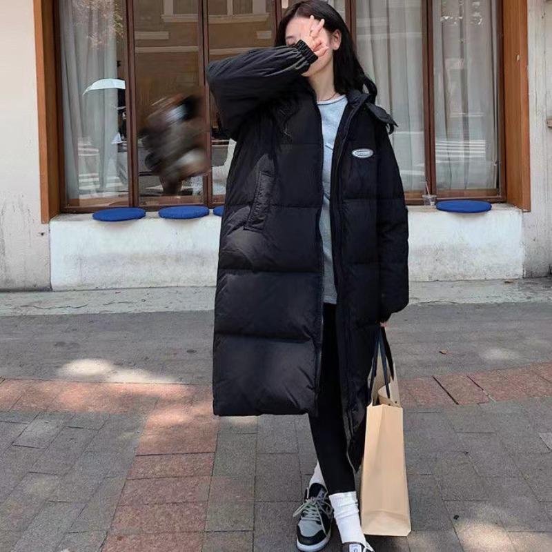Winter Loose Women Wide-waisted Thick Stand Collar Long Down Parkas Coat Women Jackets