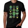 Succulents Cacti Garden Pots Tshirt Industrial Work Tee Shirt