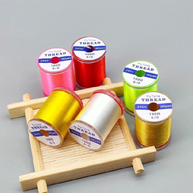 Fly Fishing Thread 240M Length Strong Tension Fishing Line Fly Fishing Lure Making Supply for Professional Anglers