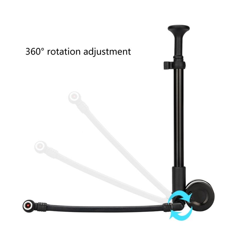 Portable Mountain Bike Shock Pumps 300PSI High Pressure Bike Tire Pumps for Fork & Rear Suspension Shock Absorbers