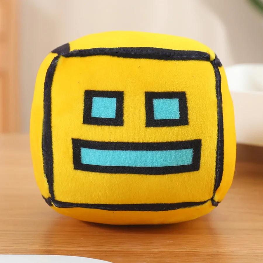 Geometry Dash Würfel Plüschtiere Stofftierpuppe Kleines Kissen Quadratischer Anhänger Spiel Niedlich Kinder Fans Sammlung Geburtstagsgeschenk 12CM