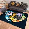 P0kem0n Classic Character Pikachu Eevee Print Large Area Rug Bedroom Living Room Kids Bedroom Sofa Doormat Kids Floor Decor Mats