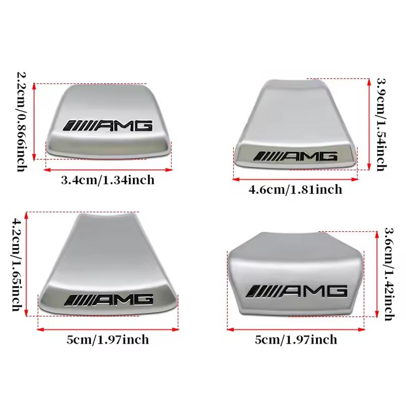1 Pezzo Distintivo 3D in Lega di Alluminio Adesivi per Volante Auto Accessori Per Mercedes Benz AMG W205 W204 W206 W213 W212 W211 W GX2