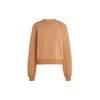 Adidas Logo Print Raglan Sleeve Sweatshirt Women Tops Brown IT8282
