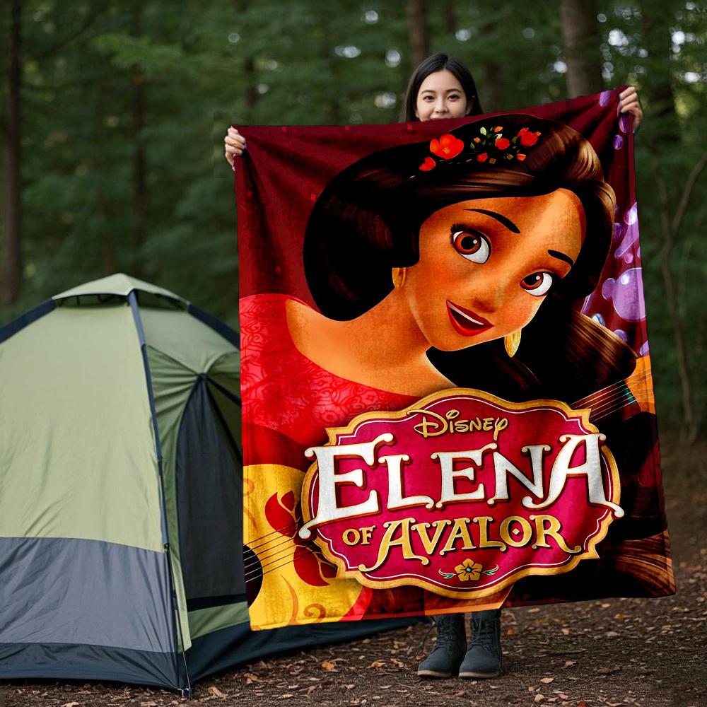 1 unidad, Manta Suave y Cálida de Elena de Ávalor para Todas las Estaciones, Regalo Perfecto para Amigo, Sala de Estar, Viajes, Acampada, Mantas para Coche