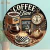 Rustic Round Metal Sign Bar Cafe Decor 30cm Wall Art Kitchen Restaurant